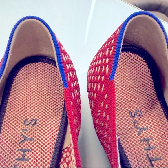 Rothy’s Red Apple Honeycomb Point RETIRED Size 8.5 EXC - Picture 9 of 9